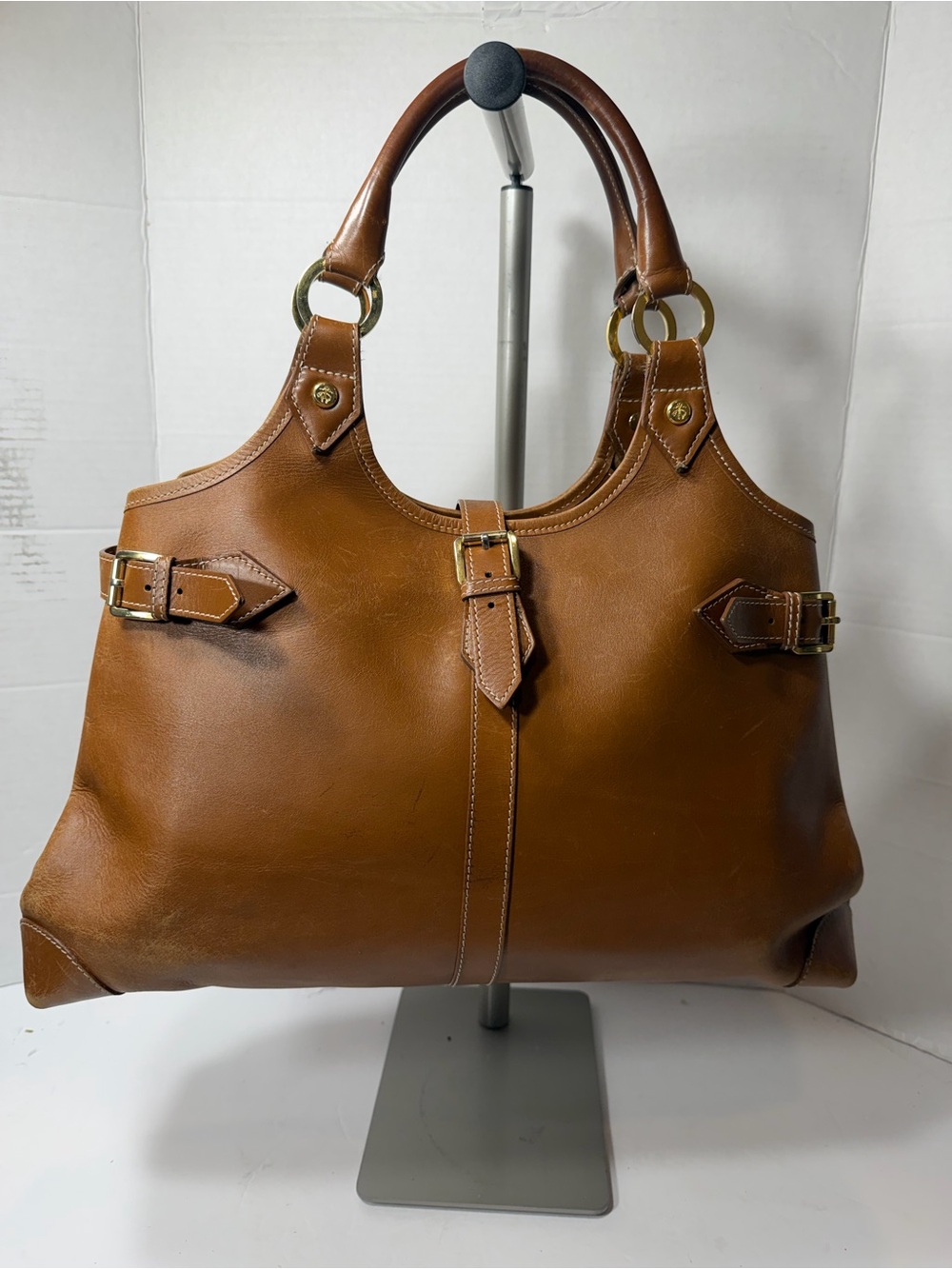 Brooks brothers Leather Satchel Handbag - Brown